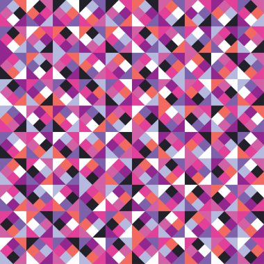 Geometrik şekillerle kesintisiz renkli dekoratif arka plan