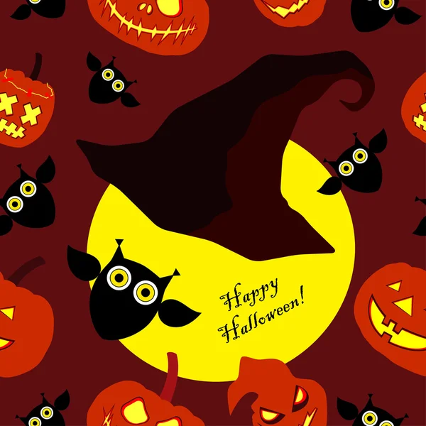 Fond vectoriel décoratif sans couture Joyeux Halloween — Image vectorielle