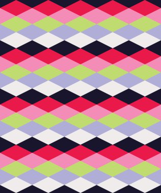 Geometrik şekiller ile kesintisiz renkli dekoratif vektör arka plan