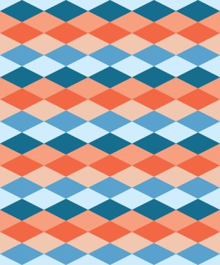 Geometrik şekiller ile kesintisiz renkli dekoratif vektör arka plan