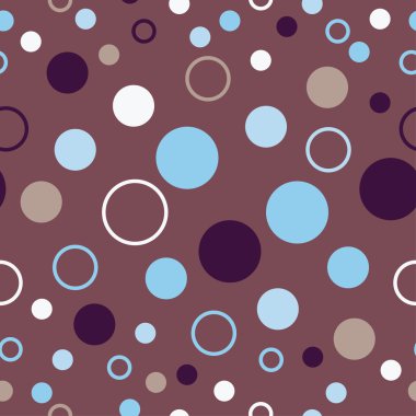 Polka noktaları ile sorunsuz dekoratif vektör arka plan