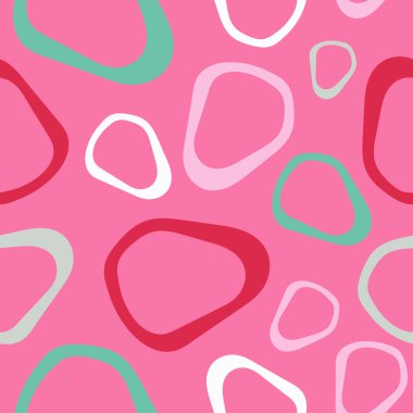 Soyut rakamları ile sorunsuz dekoratif vektör arka plan