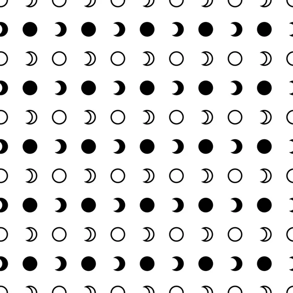 Бесшовный черно-белый декоративный векторный фон с геометрическими фигурами — стоковый вектор