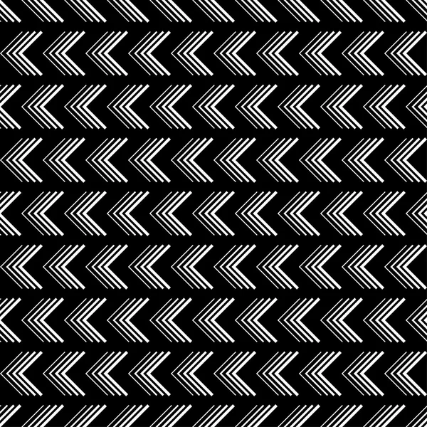 Fond vectoriel décoratif noir et blanc sans couture avec lignes — Image vectorielle