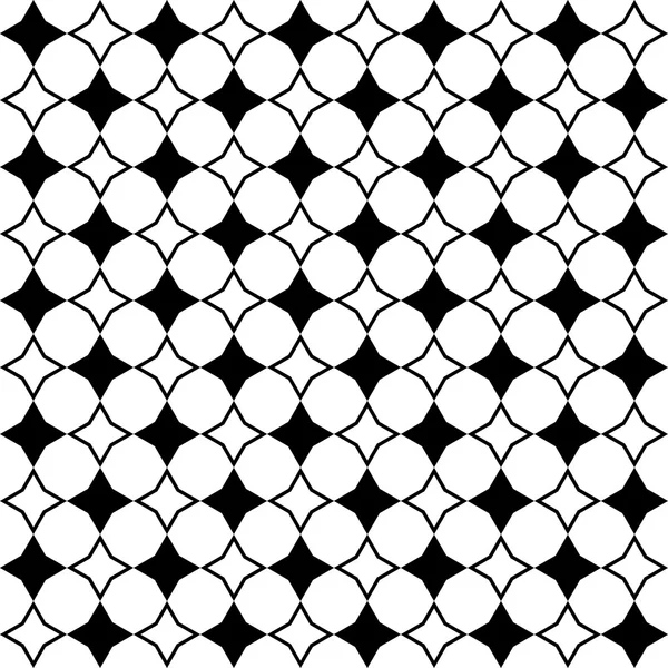 Fondo vectorial decorativo blanco y negro sin costuras con figuras abstractas — Vector de stock