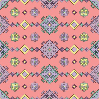 Soyut rakamları ile sorunsuz dekoratif vektör arka plan