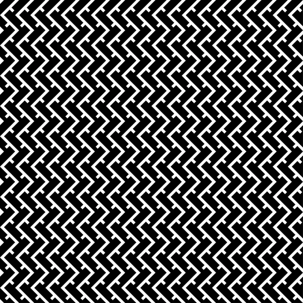 Naadloze zwarte en witte decoratieve vector achtergrond met abstracte cijfers — Stockvector