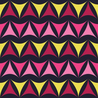 Geometrik soyut şekiller ile sorunsuz dekoratif vektör arka plan