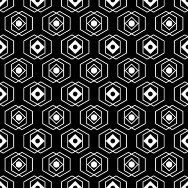 Geometrik soyut şekiller ile sorunsuz dekoratif vektör arka plan