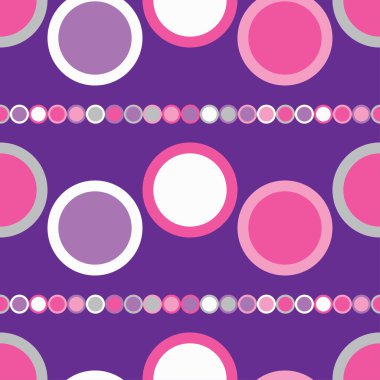 Daireler ile sorunsuz vektör dekoratif arka plan