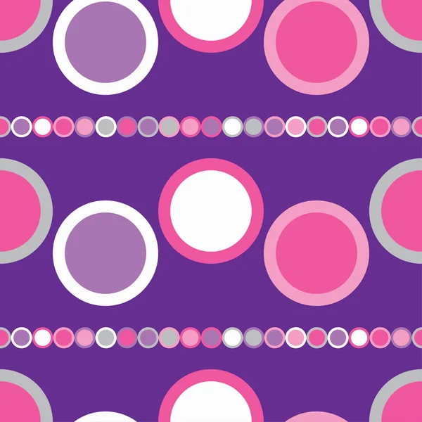 Seamless vector decorative background with circles — Stock Vector