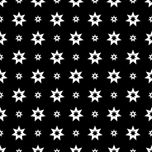 Бесшовный чёрно-белый фон с абстрактными геометрическими фигурами — стоковый вектор