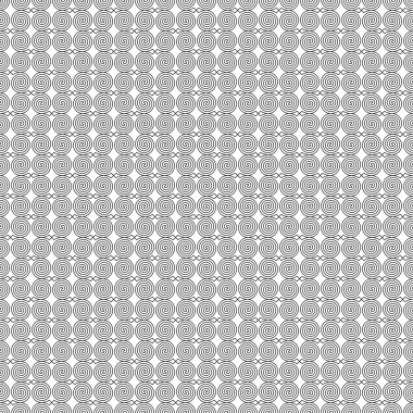 Kesintisiz beyaz siyah vektör arka plan ile bukleler