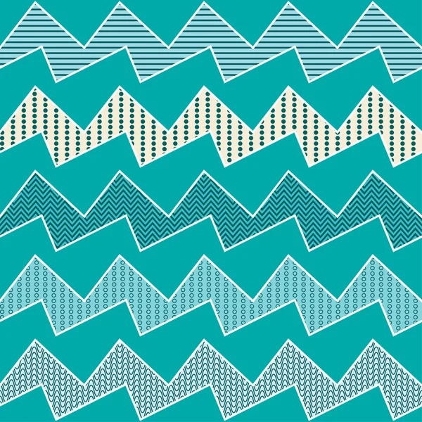 Fond sans couture avec rayures et zigzags — Image vectorielle