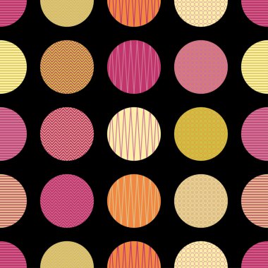 Daireler ile sorunsuz vektör dekoratif arka plan