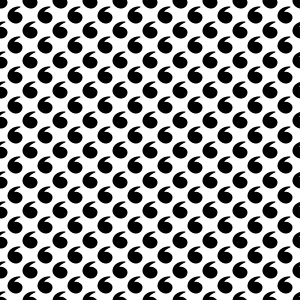 Seamless black and white decorative vector background with drops
