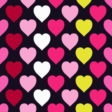Sorunsuz vektör arka plan dekoratif yürekleri