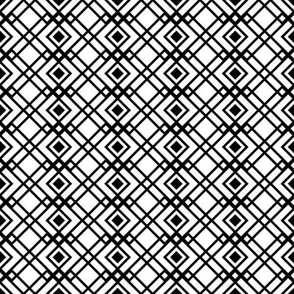 抽象的な幾何学図形をシームレスな黒と白の背景 — ストックベクタ