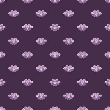 Sorunsuz vektör arka plan dekoratif bulutlar ile