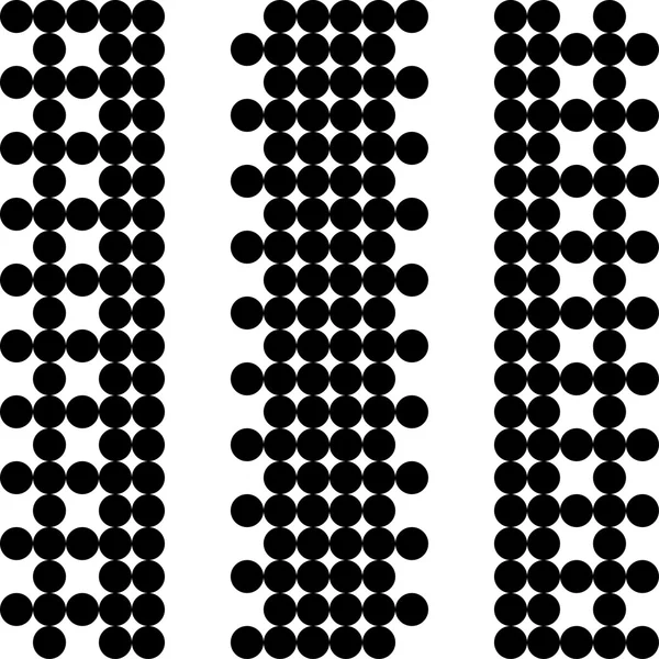 Sorunsuz siyah beyaz puantiyeli ile dekoratif arka plan vektör — Stok Vektör