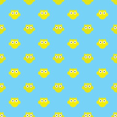 Baykuşlar ile sorunsuz dekoratif vektör arka plan