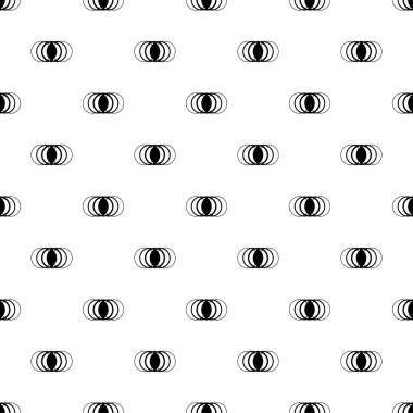 Soyut geometrik desenli sorunsuz siyah beyaz dekoratif vektör arka plan