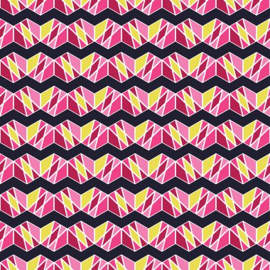 Seamless decorative vector background with abstract geometric shapes. Print. Repeating background. Cloth design, wallpaper.