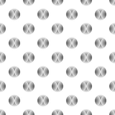 Seamless black and white decorative vector background with abstract geometric shapes. Print. Repeating background. Cloth design, wallpaper.