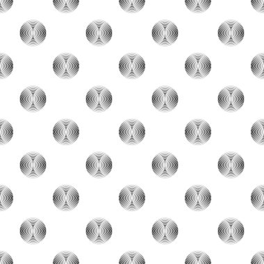 Seamless black and white decorative vector background with abstract geometric shapes. Print. Repeating background. Cloth design, wallpaper. clipart