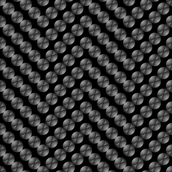 Безшовний чорно-білий декоративний векторний фон з абстрактними геометричними фігурами. Друкувати. Повторюваний фон. Дизайн тканини, шпалери . — стоковий вектор