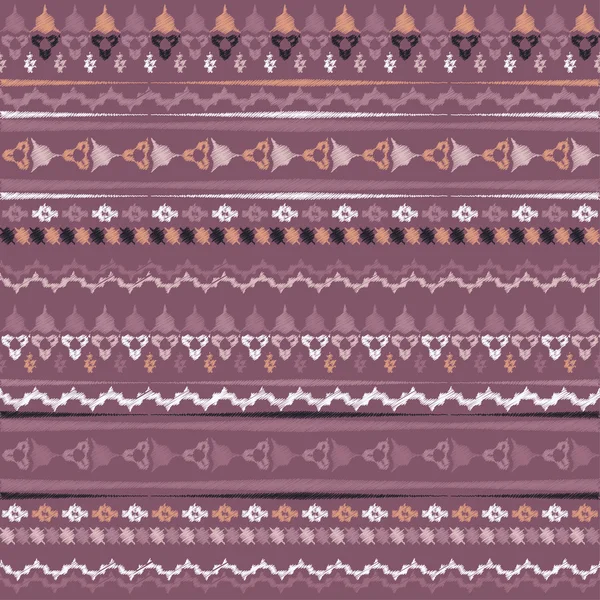 Motif sans couture boho ethnique. empreinte. répétant l'arrière-plan. conception de tissu, papier peint. — Image vectorielle