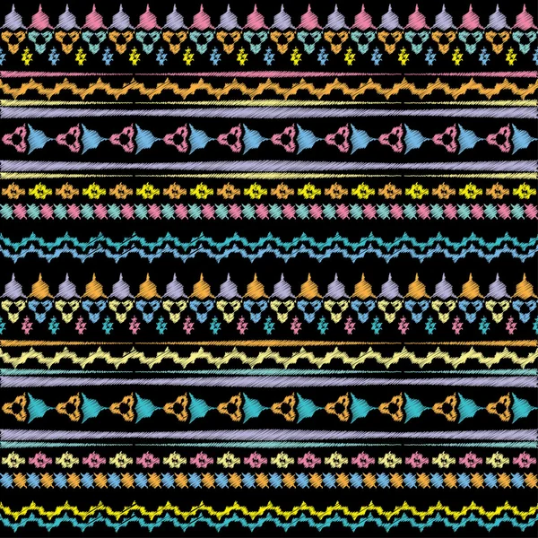 Ethnic boho seamless pattern. Print. Repeating background. Cloth design, wallpaper. — Stock Vector