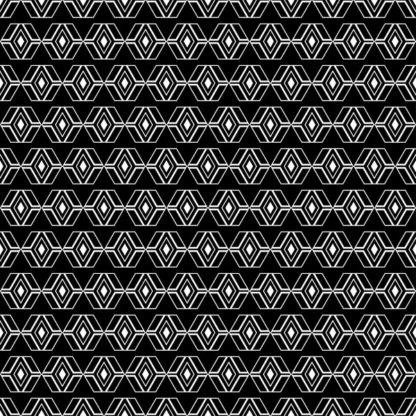 Fond vectoriel décoratif noir et blanc sans couture avec motif géométrique abstrait. Une empreinte. Contexte répété. Conception de tissu, papier peint . — Image vectorielle