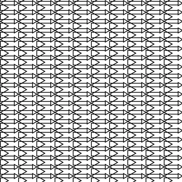 Seamless black and white decorative vector background with arrows. Print. Repeating background. Cloth design, wallpaper. — 스톡 벡터