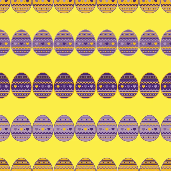 Fond décoratif sans couture avec des œufs de Pâques. Une empreinte. Conception de tissu, papier peint . — Image vectorielle