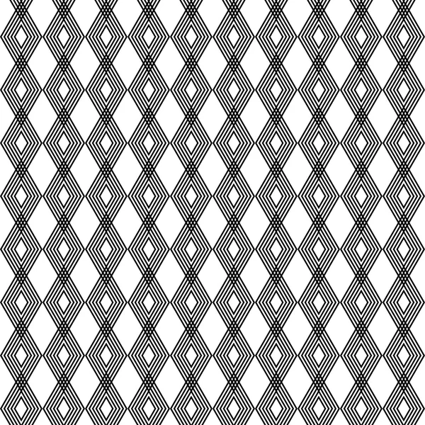 Seamless black and white vector background with abstract geometric shapes.Print. Cloth design, wallpaper. — Stok Vektör