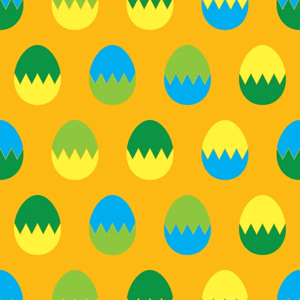 Fondo decorativo sin costuras con huevos de Pascua. Impresión. Diseño de tela, papel pintado . — Vector de stock