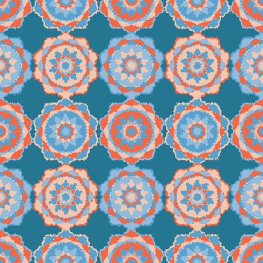 Etnik boho kusursuz desen. Yazdır. arka plan tekrarlanıyor. Kumaş tasarımı, duvar kağıdı.