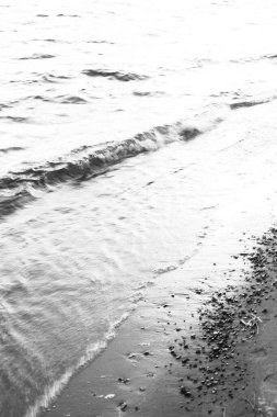 Pasifik Okyanusu, dalgalar yakın çekim, sihirli deniz plajı