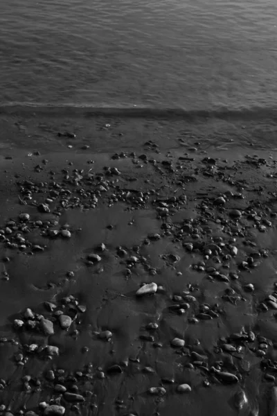 Primo Piano Della Trama Dell Acqua Onde Lisce Acqua Sulla — Foto Stock