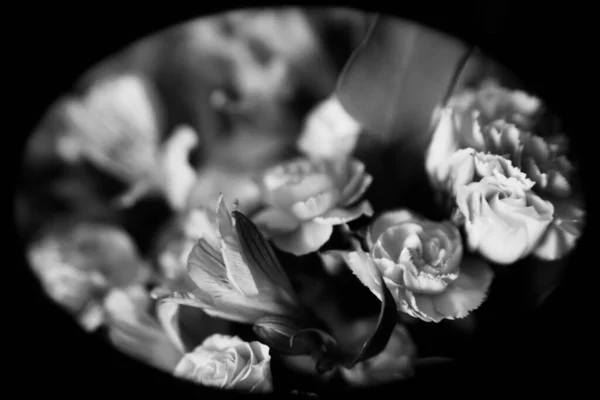 아름다운 부케의 유칼립투스 장미의 — 스톡 사진