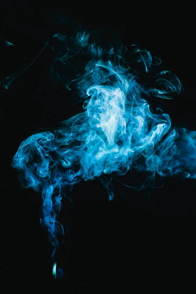Кольорова Фотографія Диму Блакитні Димові Хмари Крупним Планом — стокове фото