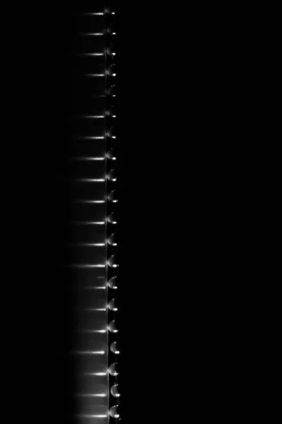 Okrągłe Koraliki Czarno Białej Ramce — Zdjęcie stockowe