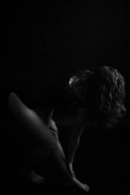 Kadın uzuvları yakın plan, ince bir kız figürü.