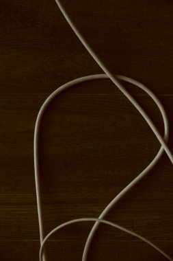 Beyaz kablolar yakın plan, soyut doku