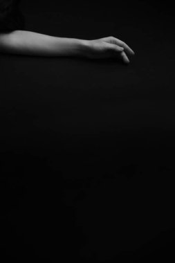 siyah ve beyaz vücut parçaları, kız vücut parçaları yakın plan