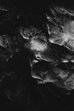 siyah ve beyaz taş dokusu, kayalar ve dağlar yakın çekim