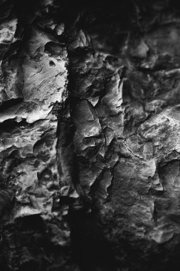 siyah ve beyaz taş dokusu, kayalar ve dağlar yakın çekim