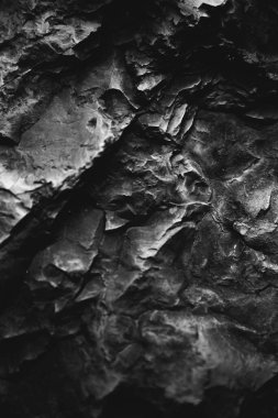 siyah ve beyaz taş dokusu, kayalar ve dağlar yakın çekim