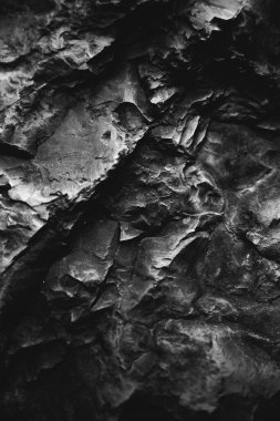 siyah ve beyaz taş dokusu, kayalar ve dağlar yakın çekim